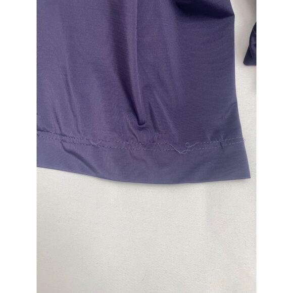 Baby Phat Y2K Drop Waist Purple Jumpsuit Size XL Wide Leg Draped Cowl Neck Long - Picture 5 of 12